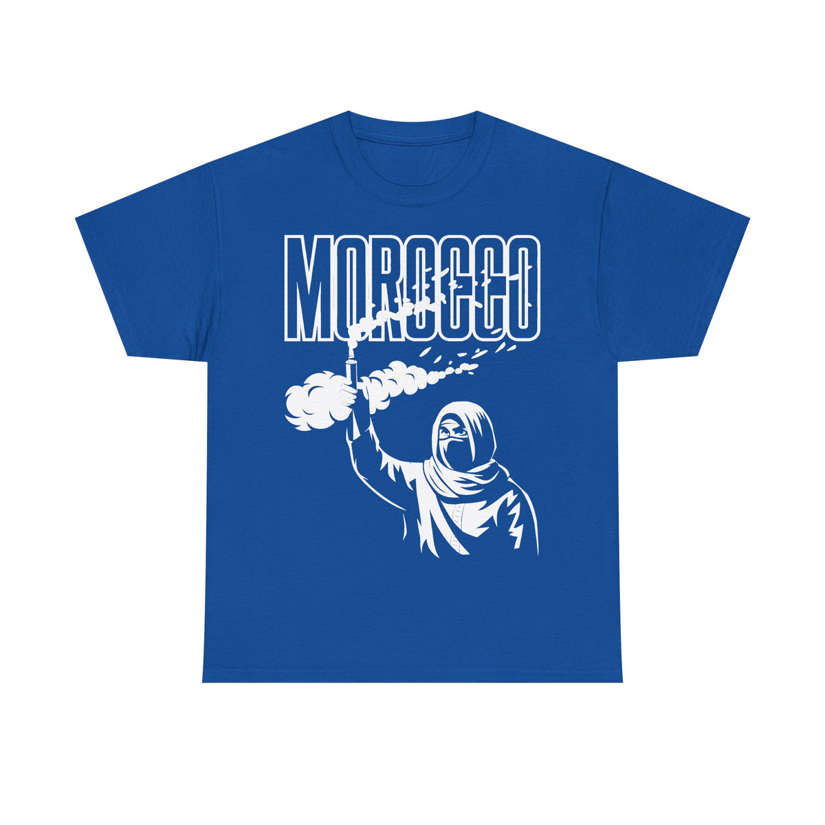 Escudo de hooligan de Marruecos Bandera de Marruecos Fútbol Aficionado Deporte Idea de regalo - Camiseta unisex