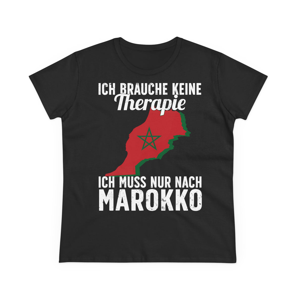 Escudo de Marruecos, bandera de Marruecos, orgullo, aficionada al fútbol y al deporte, idea de regalo - Camiseta para mujer