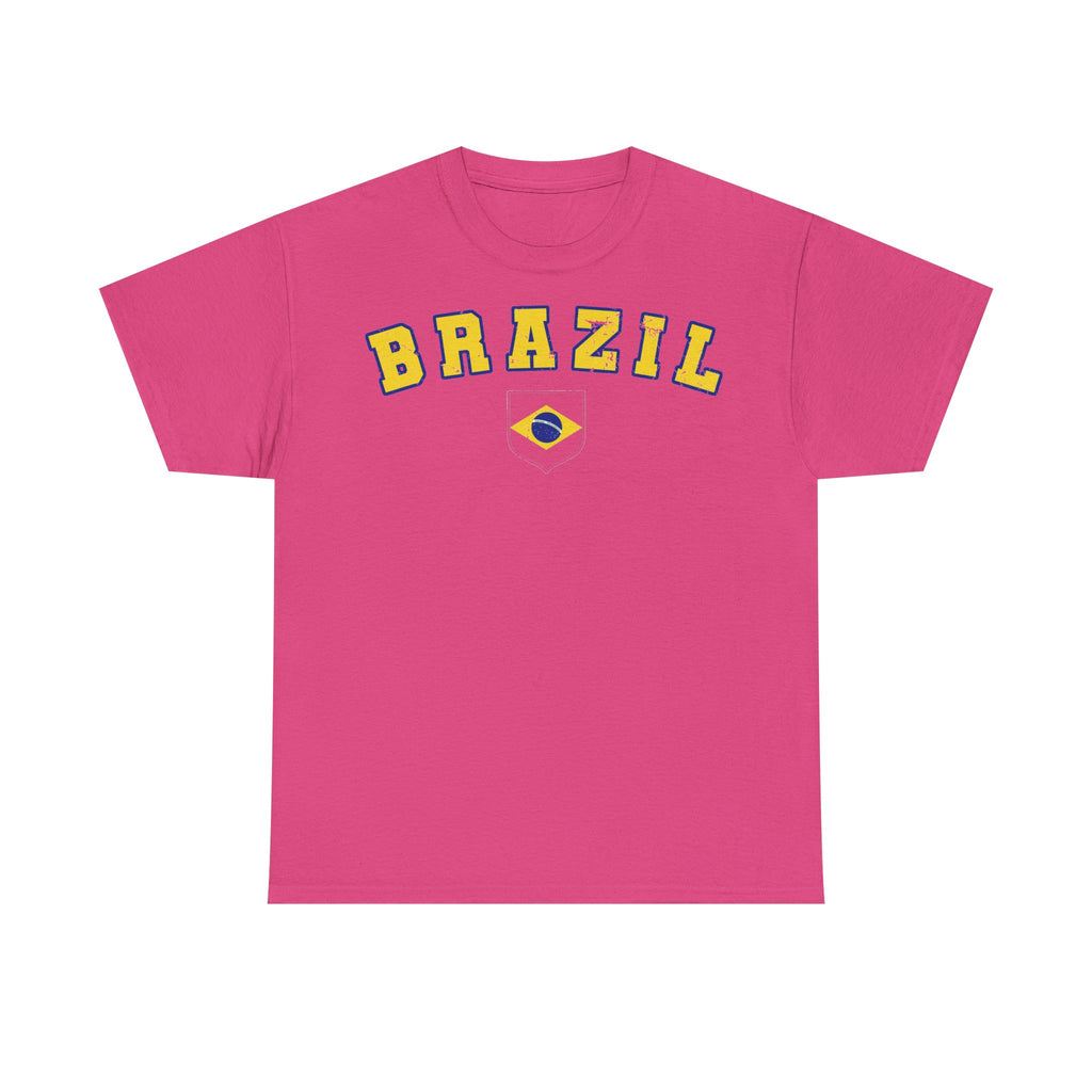Brazil Brasilien Wappen Flagge Sport Fan Fußball Geschenkidee - Unisex T-Shirt
