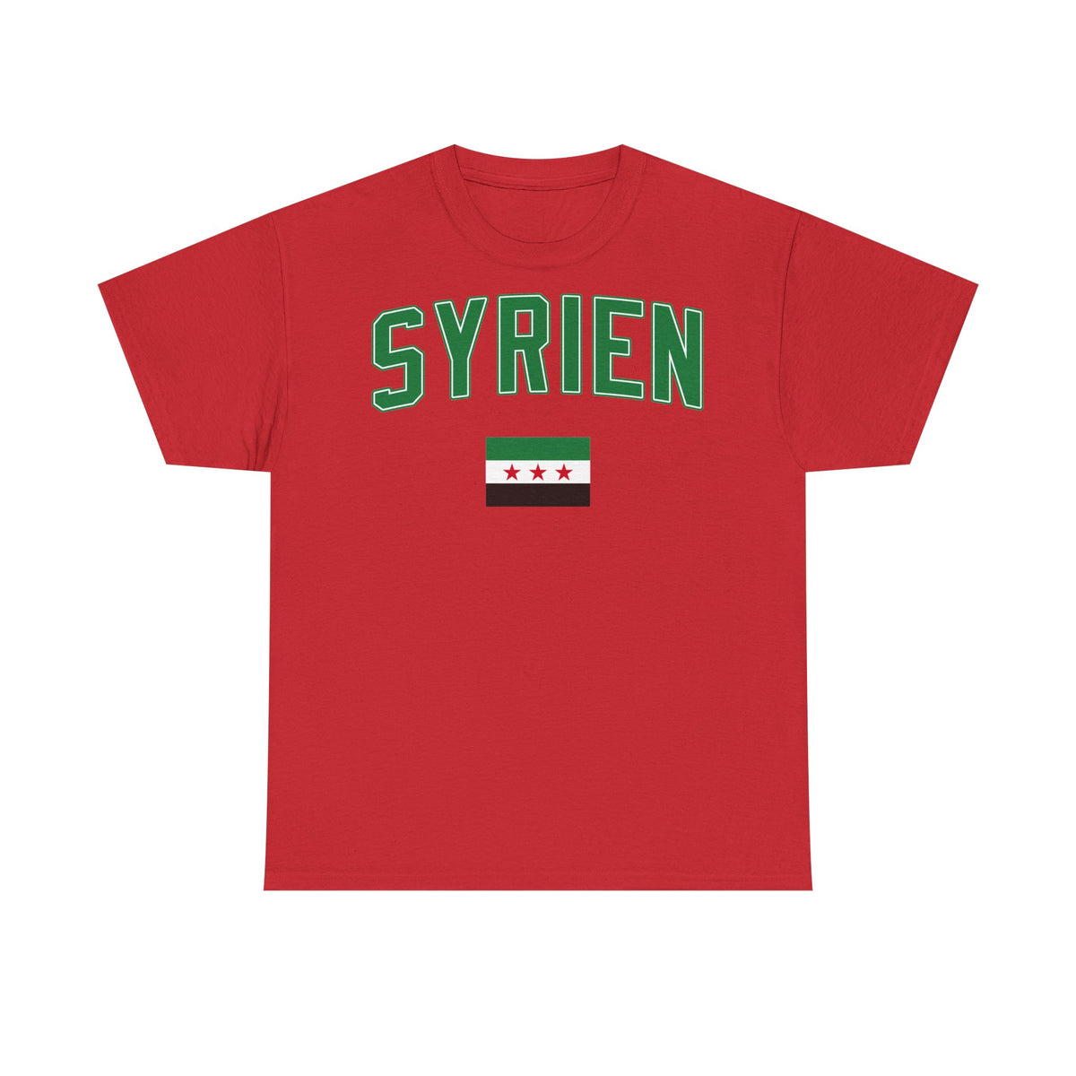 Syria Syrien Wappen Flagge Heimat Sport Fan Geschenkidee - Unisex T-Shirt