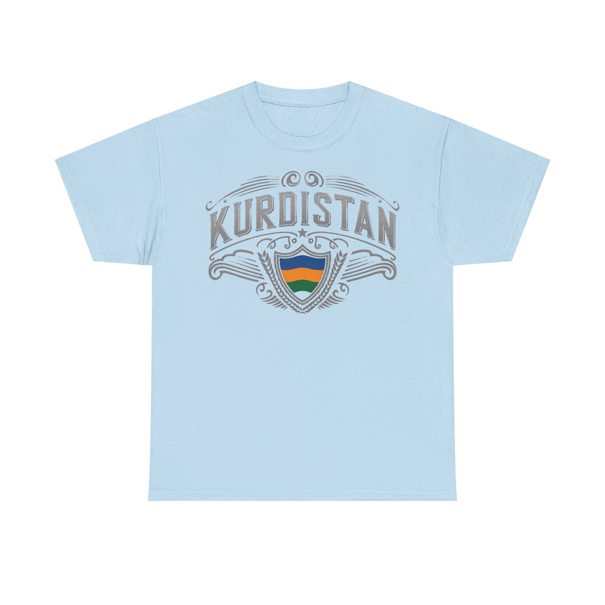 Camiseta unisex con escudo, bandera y regalo para los aficionados del Kurdistán: Azadi, patria