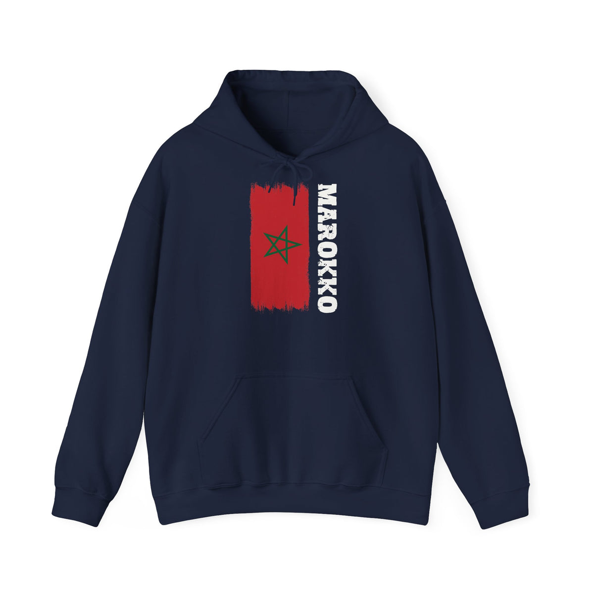 Stemma del Marocco Bandiera del Marocco Orgoglio Tifoso di calcio Sport Idea regalo - Felpa con cappuccio unisex