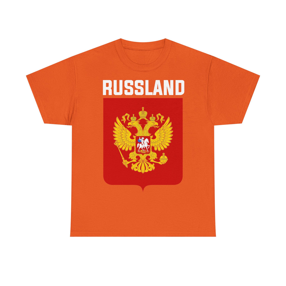 Rusia Rusia Moscú águila bandera escudo regalo deporte aficionado moda - Camiseta unisex