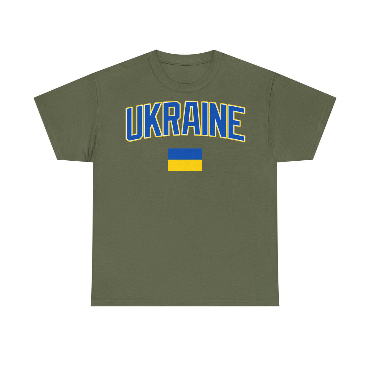 Bandera de Ucrania escudo idea de regalo afición al deporte moda vintage - Camiseta unisex