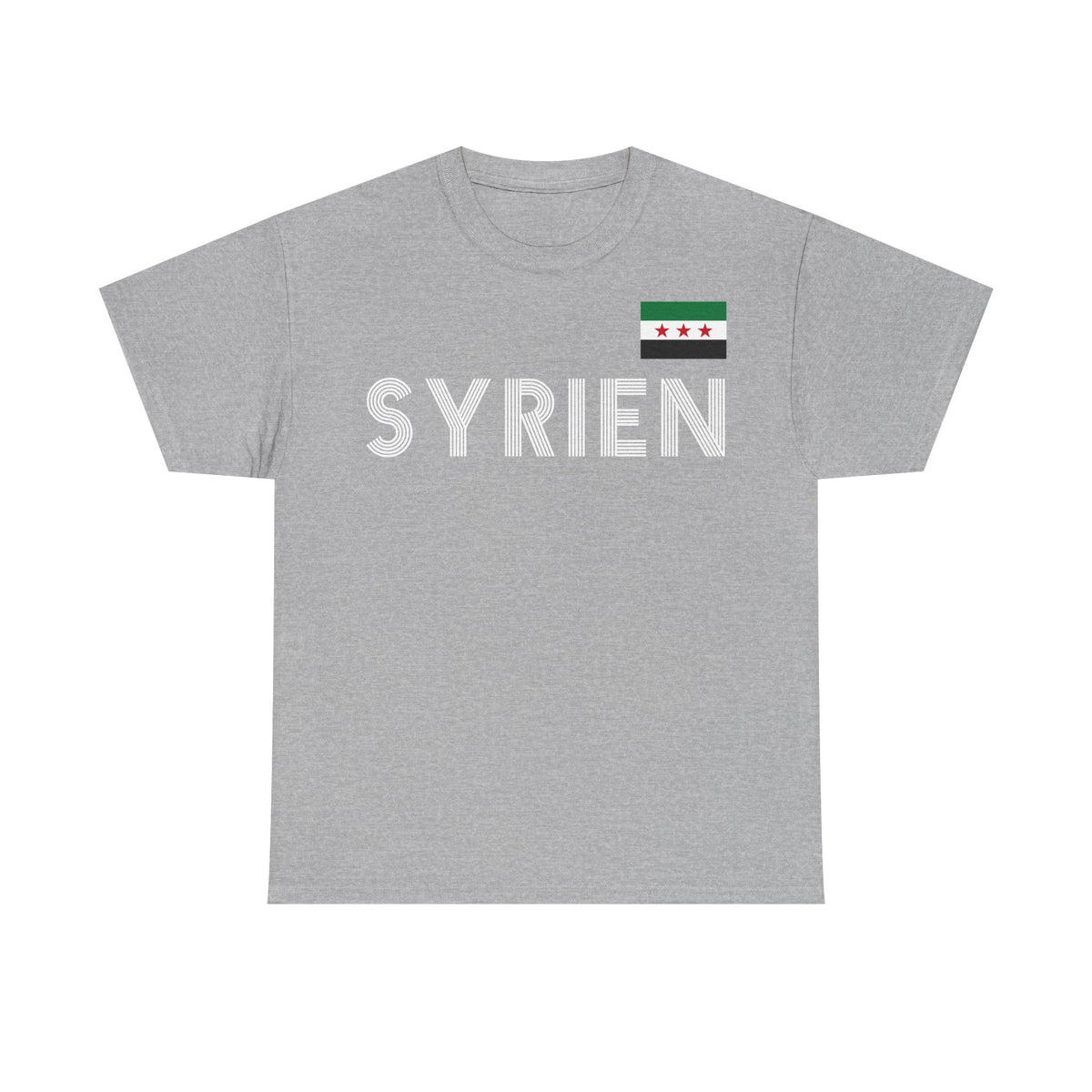Syria Syrien Wappen Flagge Heimat Sport Fan Geschenkidee - Unisex T-Shirt