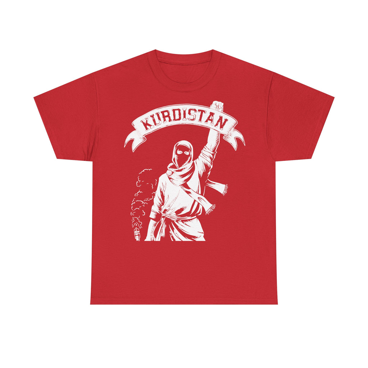 Camiseta unisex con escudo, bandera y regalo para los aficionados del Kurdistán: Azadi, patria