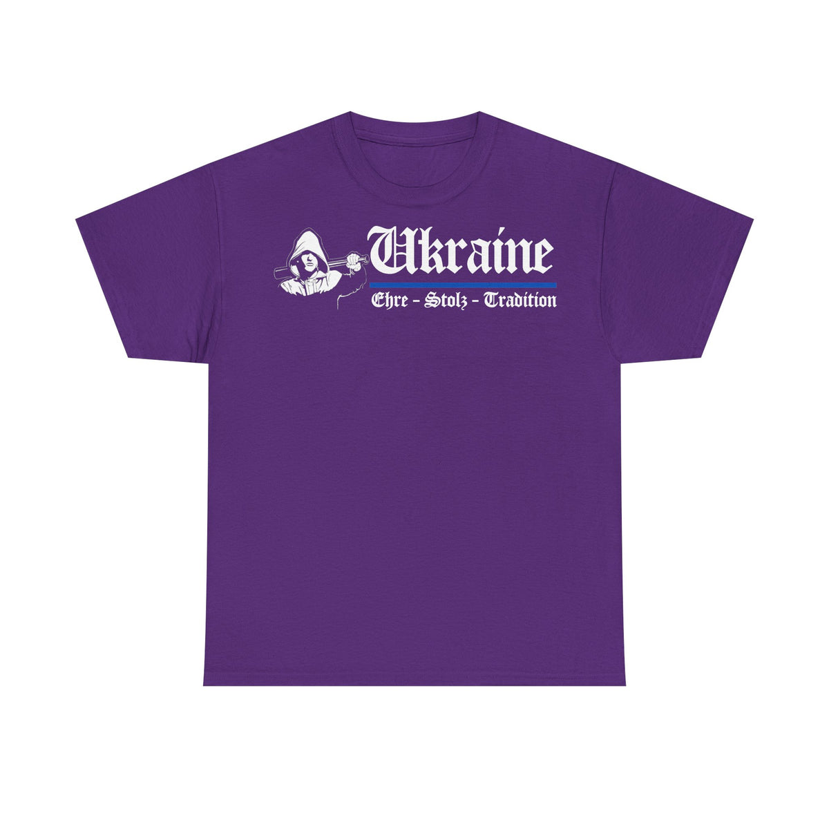 Bandera de Ucrania escudo idea de regalo afición al deporte moda vintage - Camiseta unisex