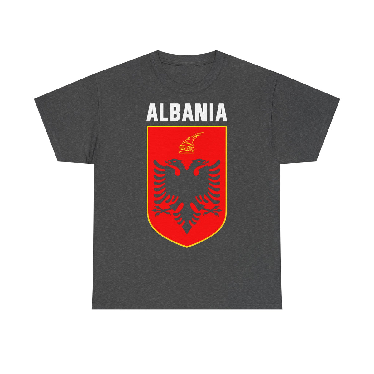 Albania Wappen Shqiptar Flagge Adler Fußball Fan Sport Unisex T Shirt