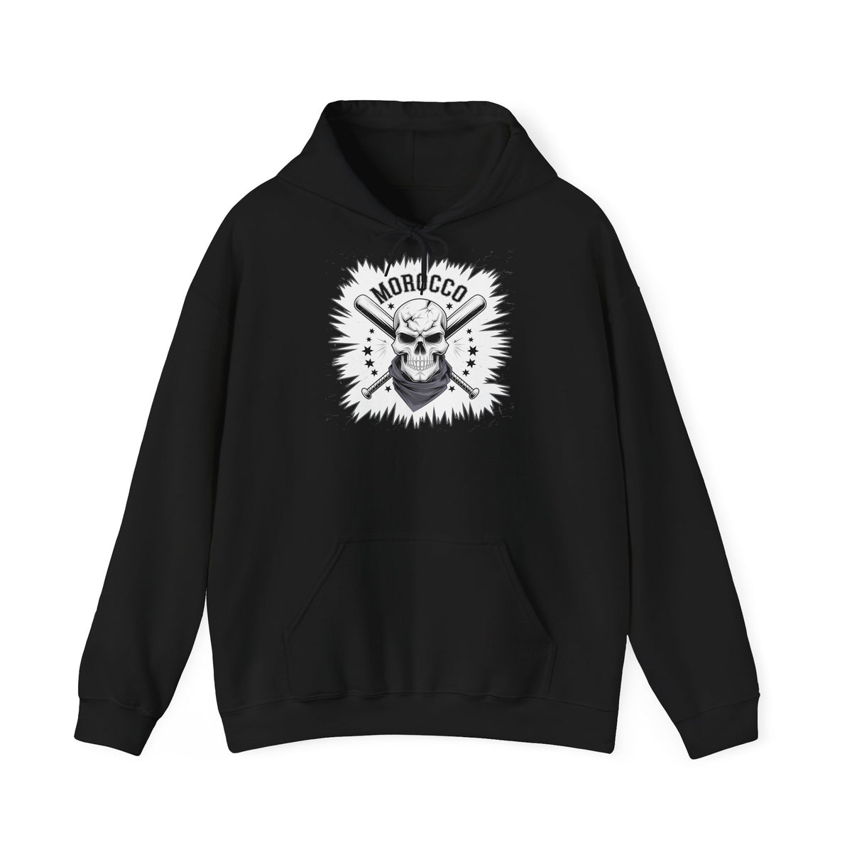 Stemma hooligan del Marocco, bandiera del Marocco, tifoso di calcio, sport, idea regalo - Felpa con cappuccio unisex