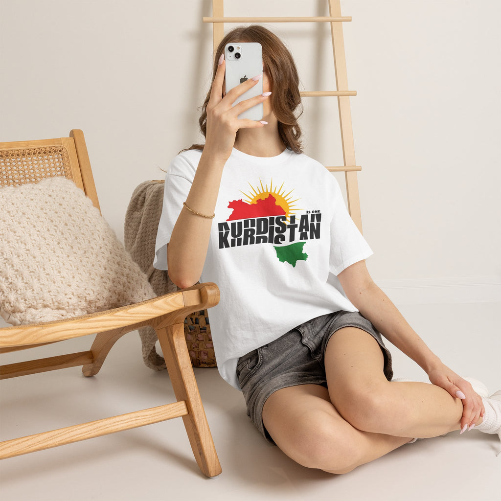 Kurdistan is ONE Flagge Heimat Newroz - Unisex T-Shirt