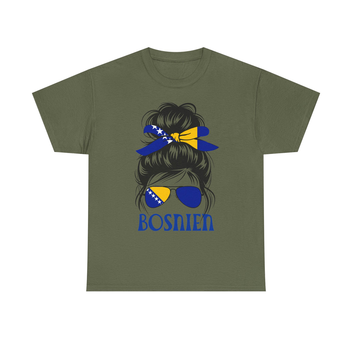 Bosnia Wappen Flagge Stolz Heimat Fußball fan Geschenkidee - Unisex T-Shirt
