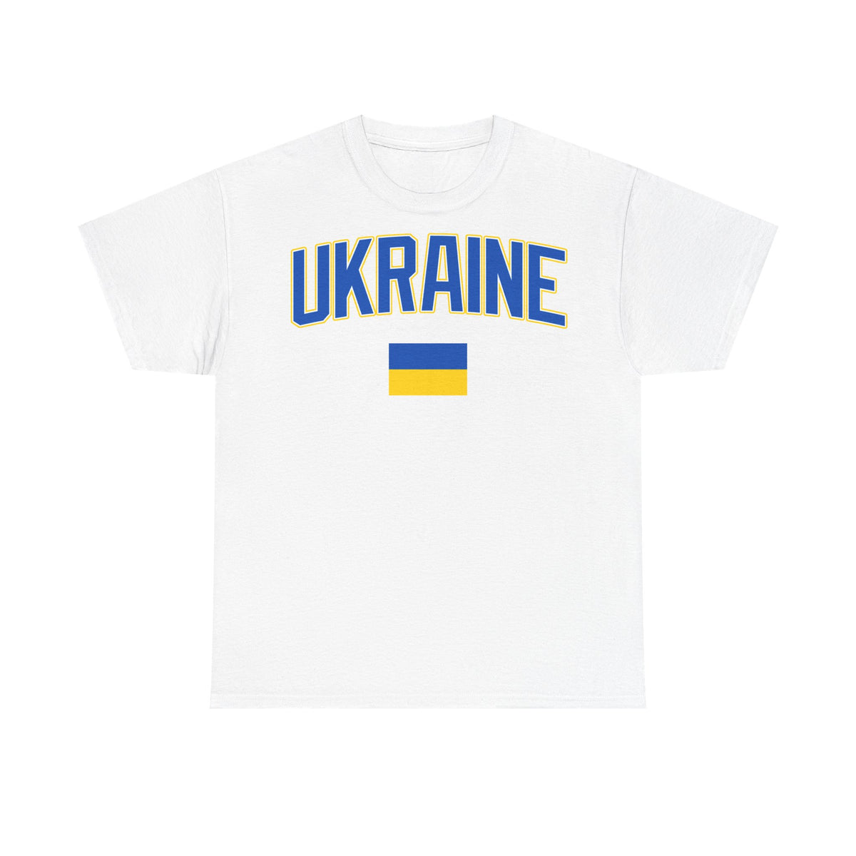 Bandera de Ucrania escudo idea de regalo afición al deporte moda vintage - Camiseta unisex