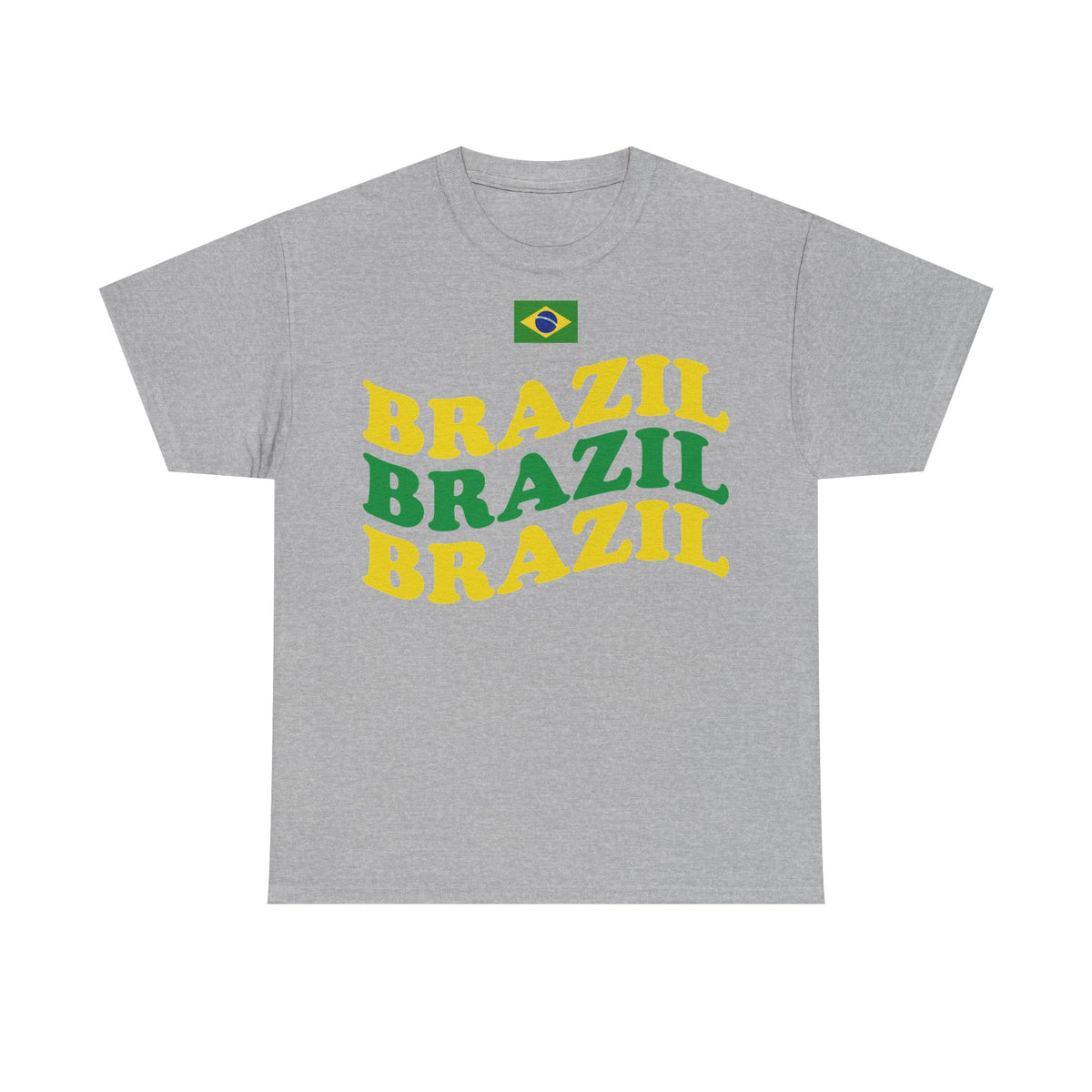 Brazil Brasilien Wappen Flagge Sport Fan Fußball Geschenkidee - Unisex T-Shirt