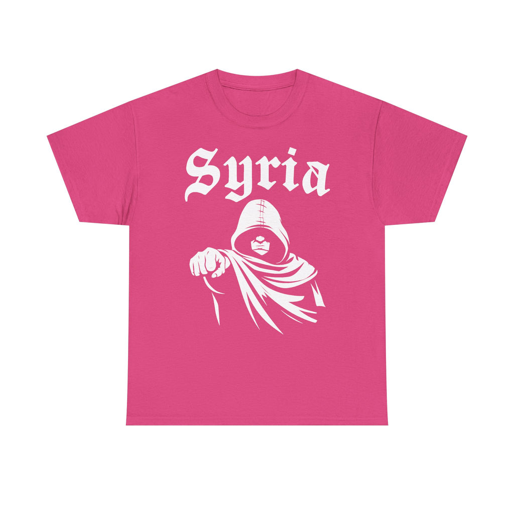 Syria Syrien Hooligan Wappen Flagge Heimat Sport Fußball Fan Geschenkidee - Unisex T-Shirt