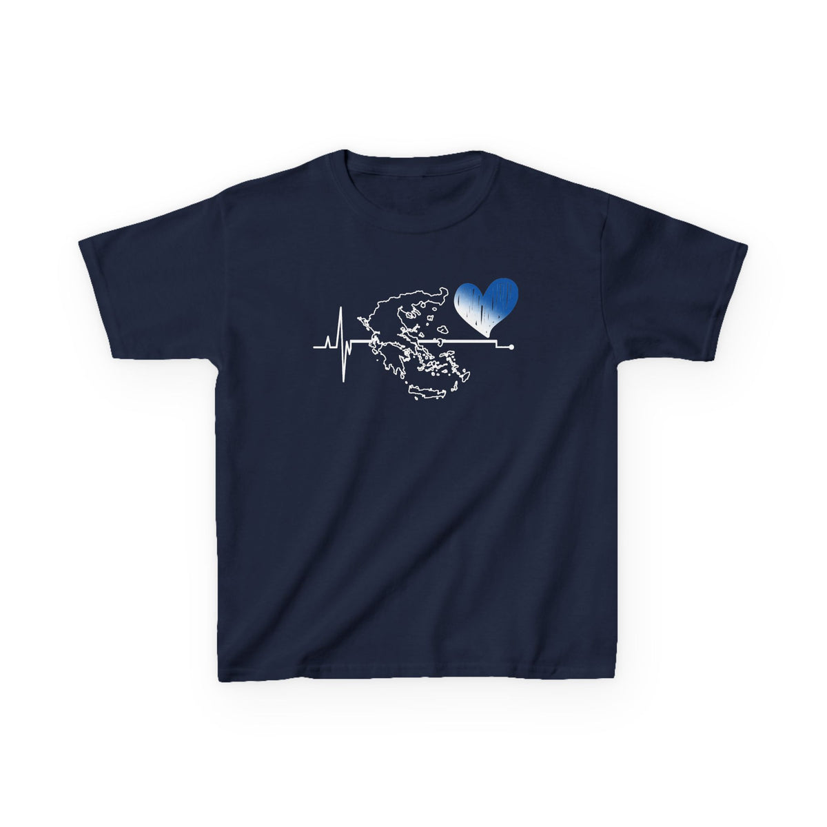 Greece Griechenland Flagge Wappen Heimat Fußball Sport Fan Geschenkidee - Für Kinder & Jugendliche Unisex T-Shirt