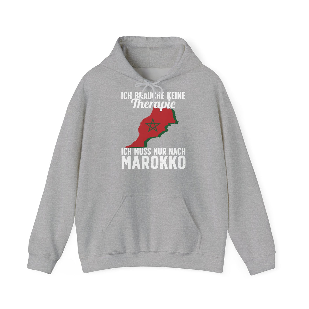 Stemma del Marocco Bandiera del Marocco Orgoglio Tifoso di calcio Sport Idea regalo - Felpa con cappuccio unisex