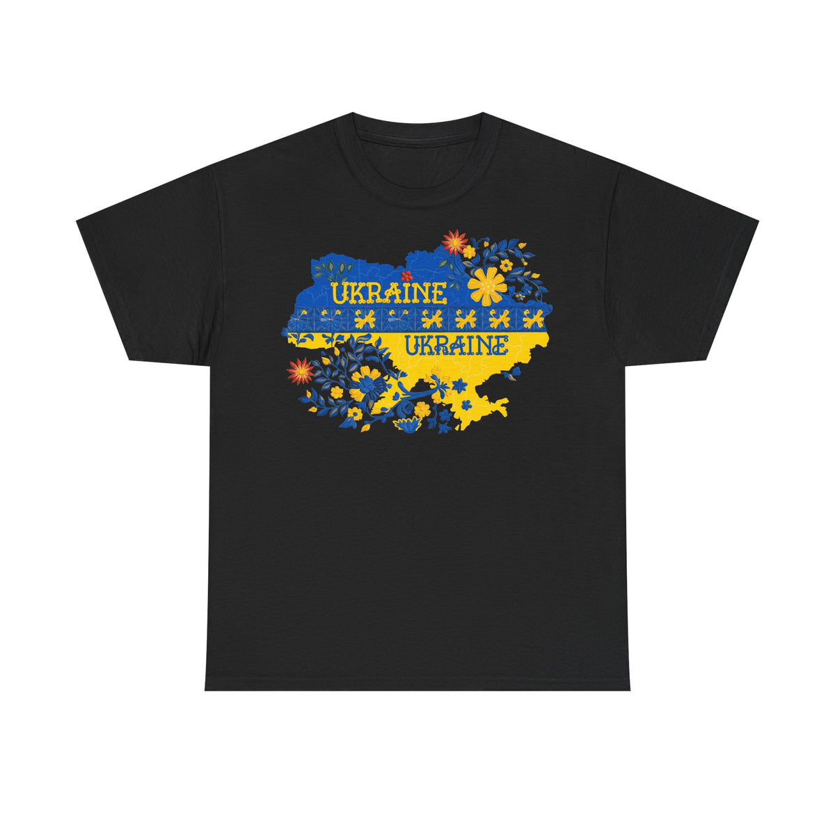 Bandera de Ucrania escudo idea de regalo afición al deporte moda vintage - Camiseta unisex