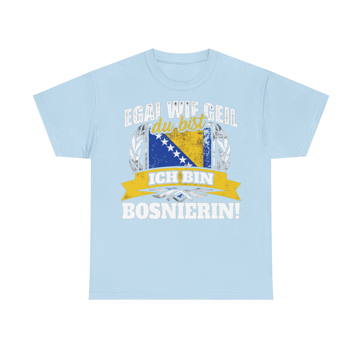 Bosnia Wappen Flagge Stolz Heimat Fußball fan Geschenkidee - Unisex T-Shirt