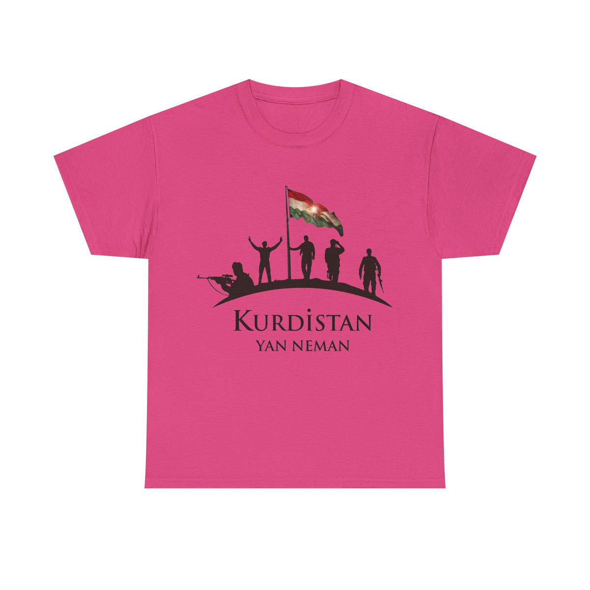 Kurdistan Yan Neman Flagge Azadi - Unisex T-Shirt