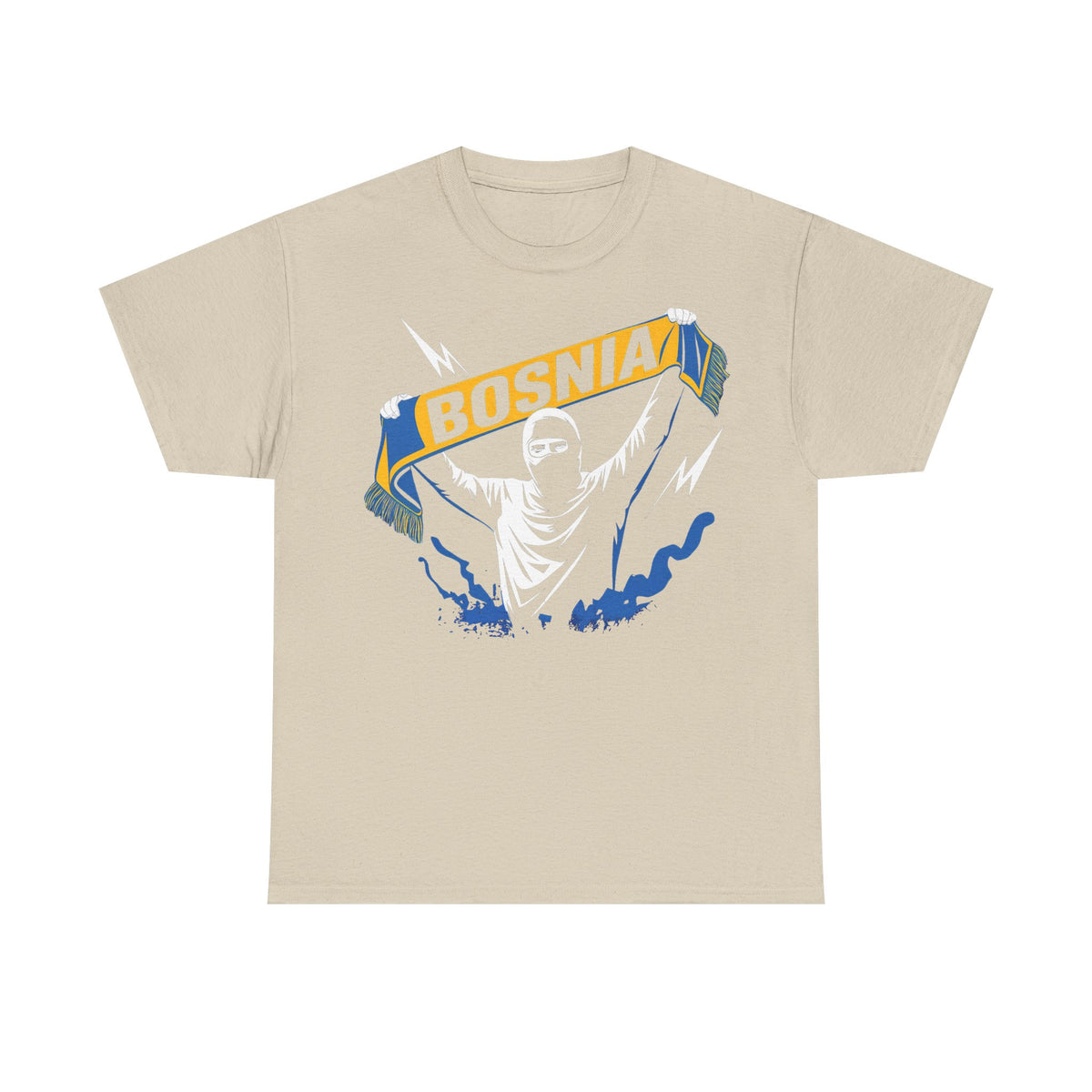 Bosnia escudo bandera orgullo patria aficionado al fútbol idea de regalo - Camiseta unisex
