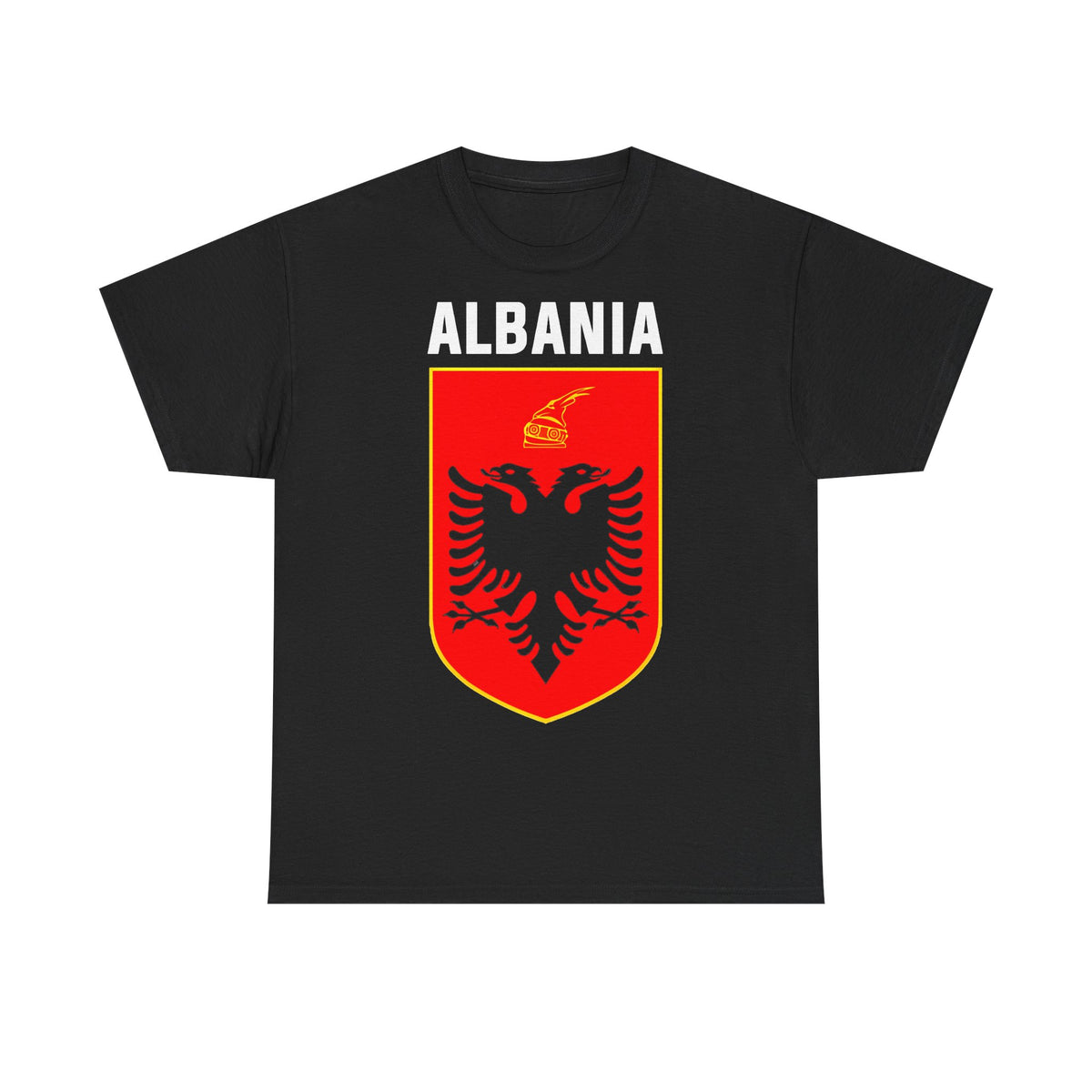 Camiseta unisex de Albania, escudo albanés, bandera, águila, fútbol, aficionado, deporte