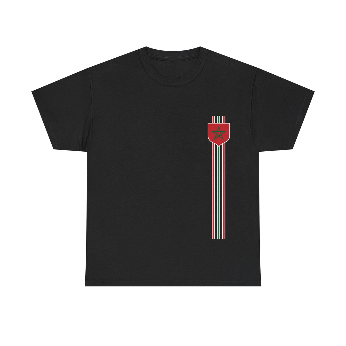 Marruecos Bandera Escudo Noble Orgullo Fútbol Fan Deporte - Camiseta unisex