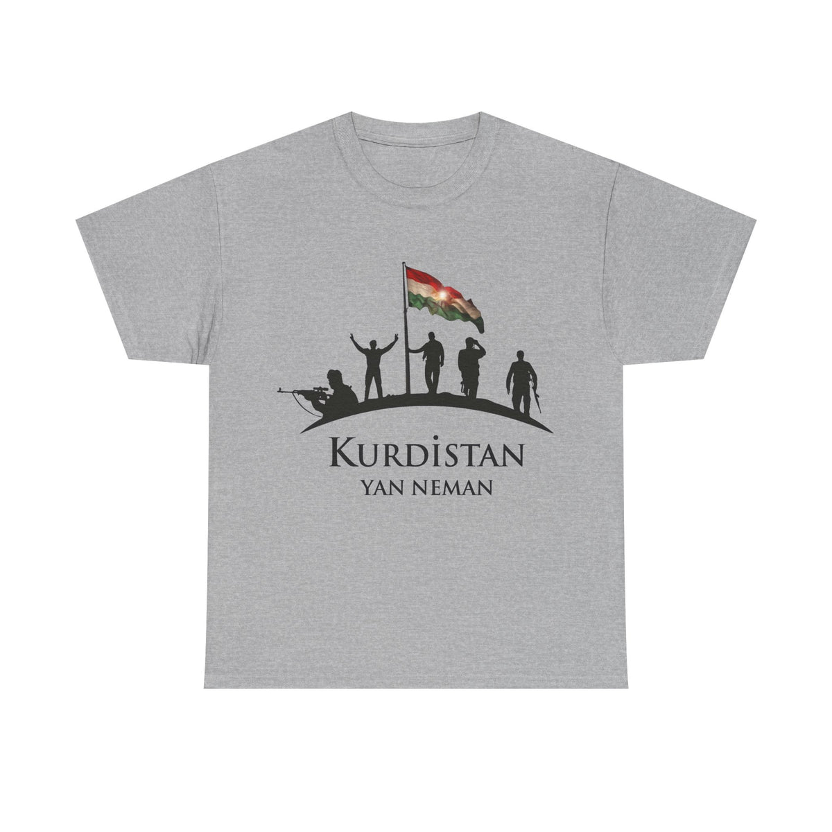 Kurdistan Yan Neman Flagge Azadi - Unisex T-Shirt