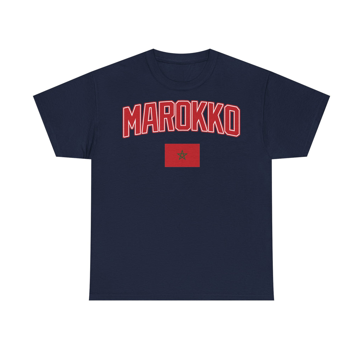 Marruecos Escudo Morocco Bandera Orgullo Fútbol Fan Deporte FIdea de regalo - Camiseta unisex