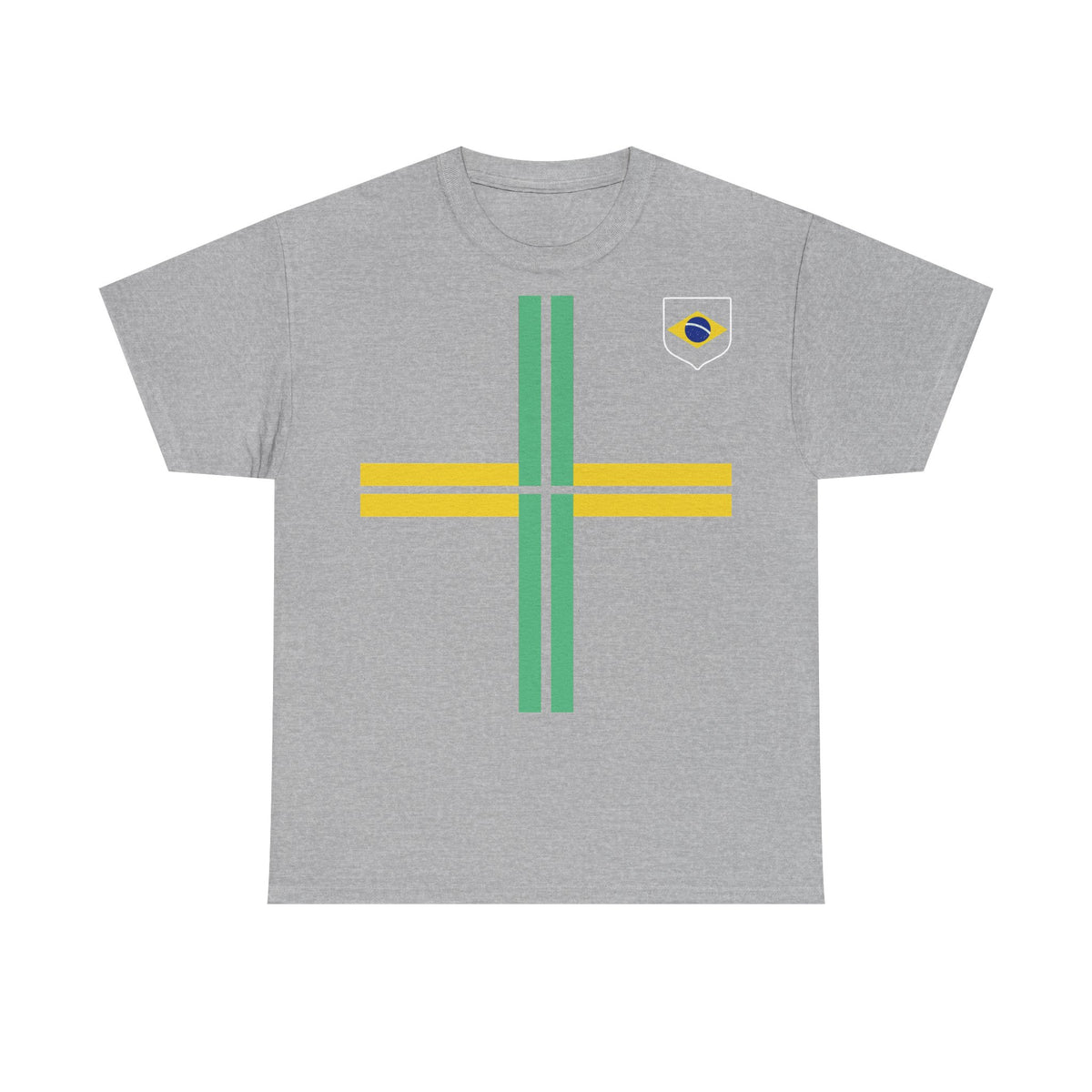 Brazil Brasilien Wappen Flagge Sport Fan Fußball Geschenkidee - Unisex T-Shirt