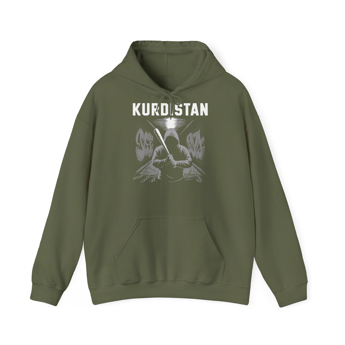 Kurdistan hooligan patria orgoglio stemma bandiera sport calcio tifoso regalo - Felpa con cappuccio unisex