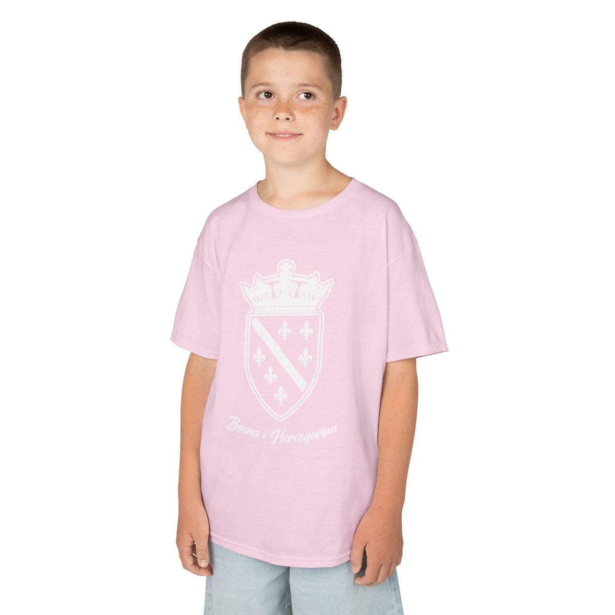Bosna i Hercegovina Wappen Flagge - Unisex Kinder & Jugendliche T-Shirt