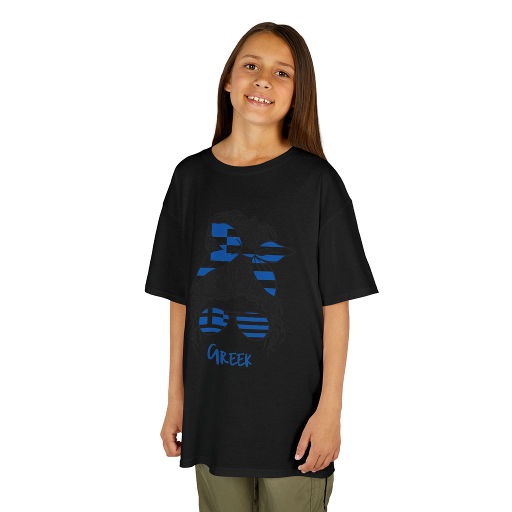Greece Griechenland Flagge Wappen Heimat Fußball Sport Fan Geschenkidee - Für Kinder & Jugendliche Unisex T-Shirt
