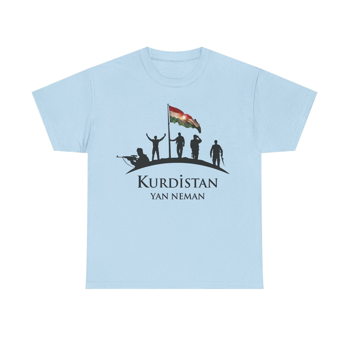 Kurdistan Yan Neman Flagge - Unisex T-Shirt