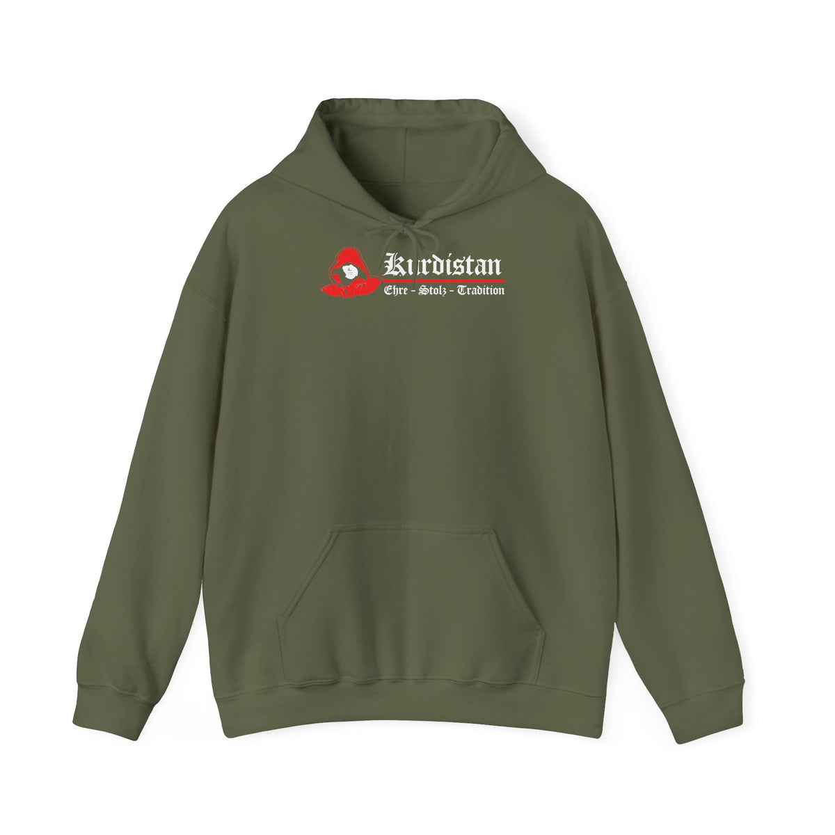 Kurdistan patria orgoglio stemma bandiera sport calcio regalo per tifosi - felpa con cappuccio unisex