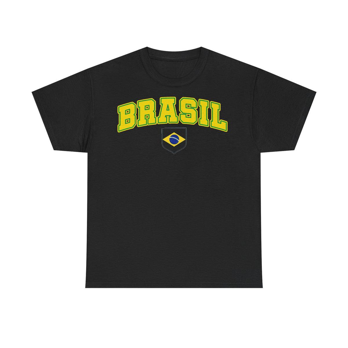 Brazil Brasilien Wappen Flagge Sport Fan Fußball Geschenkidee - Unisex T-Shirt