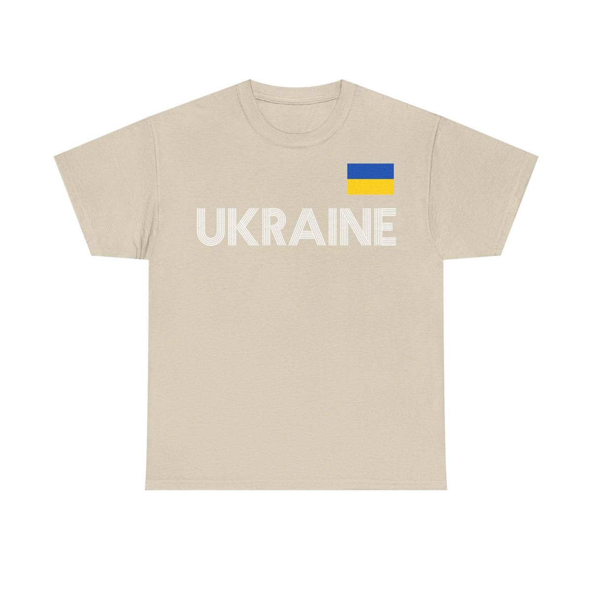 Bandera de Ucrania escudo idea de regalo afición al deporte moda vintage - Camiseta unisex