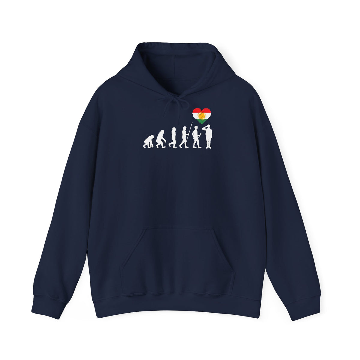Kurdistan patria orgoglio stemma bandiera sport calcio regalo per tifosi - felpa con cappuccio unisex
