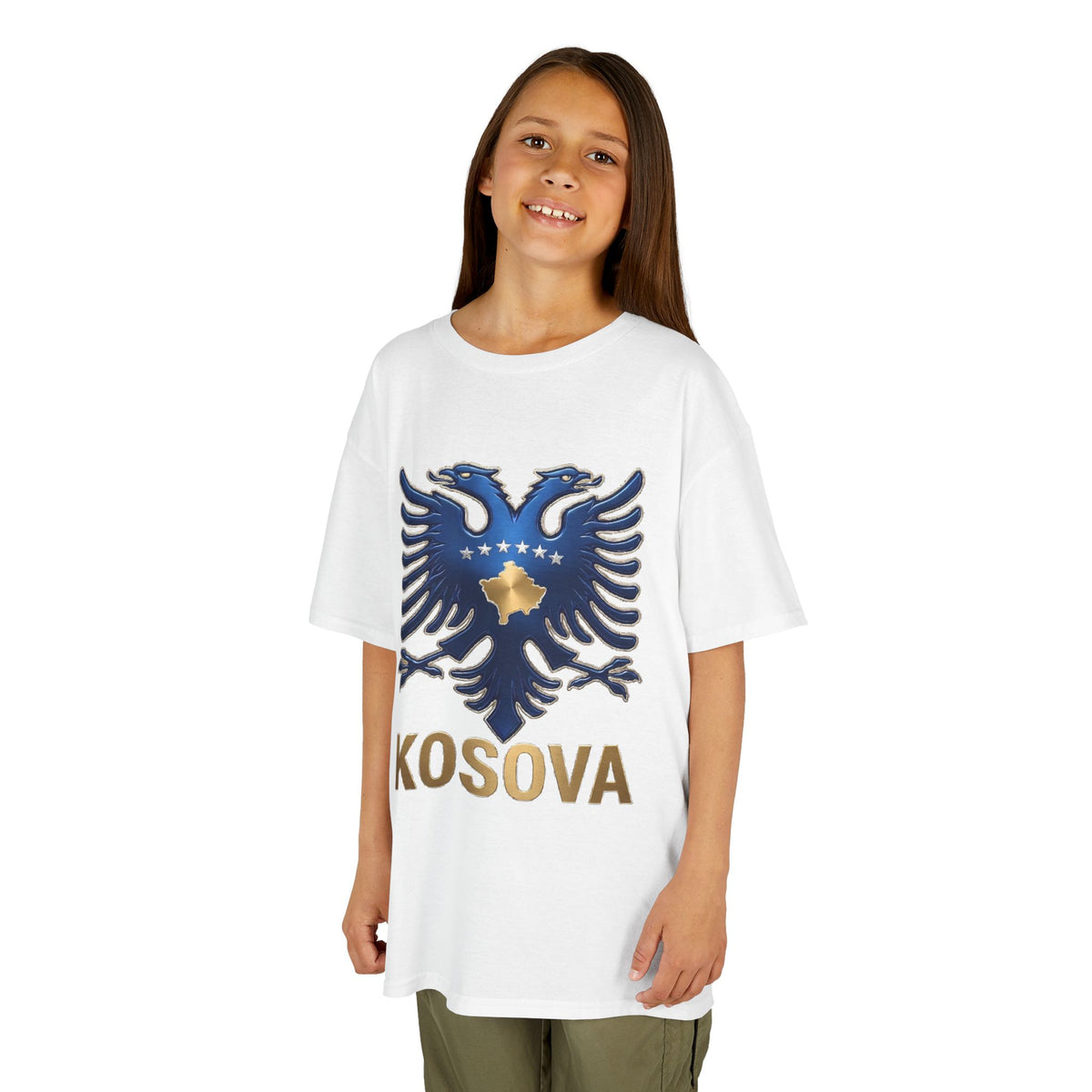 Kosova Edel Doppeladler Wappen - Unisex Kinder & Jugendliche T-Shirt