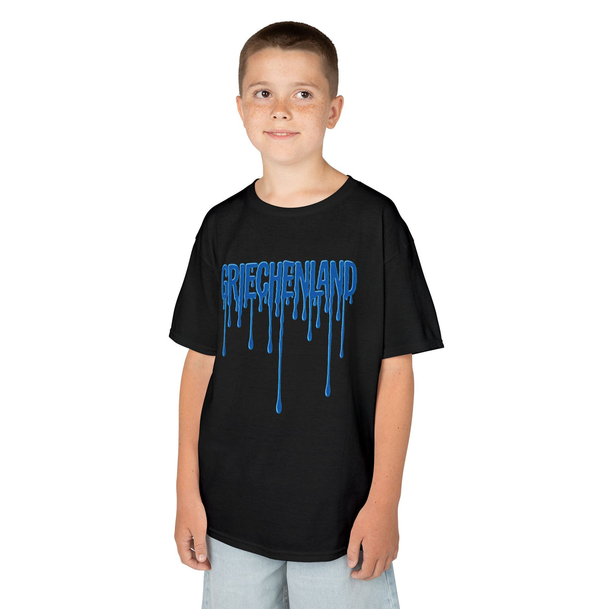 Greece Griechenland Flagge Wappen Heimat Fußball Sport Fan Geschenkidee - Für Kinder & Jugendliche Unisex T-Shirt
