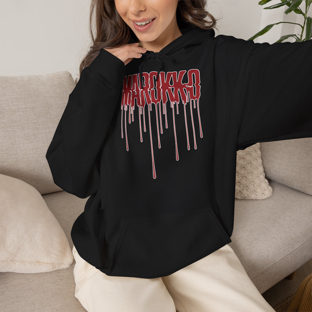 Marokko Wappen Morocco Flagge Stolz Fußball Fan Sport Geschenkidee - Unisex Hoodie