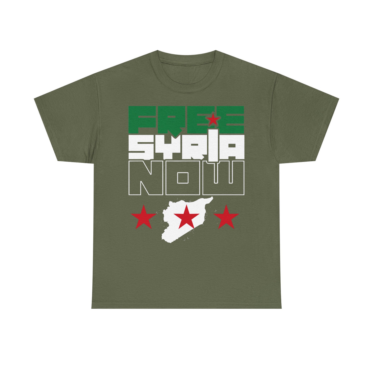 Syria Syrien Wappen Flagge Heimat Sport Fan Geschenkidee - Unisex T-Shirt