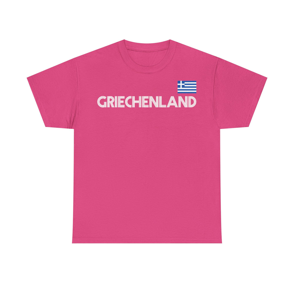 Greece Griechenland Flagge Wappen Heimat Fußball Sport Fan Geschenkidee - Unisex T-Shirt