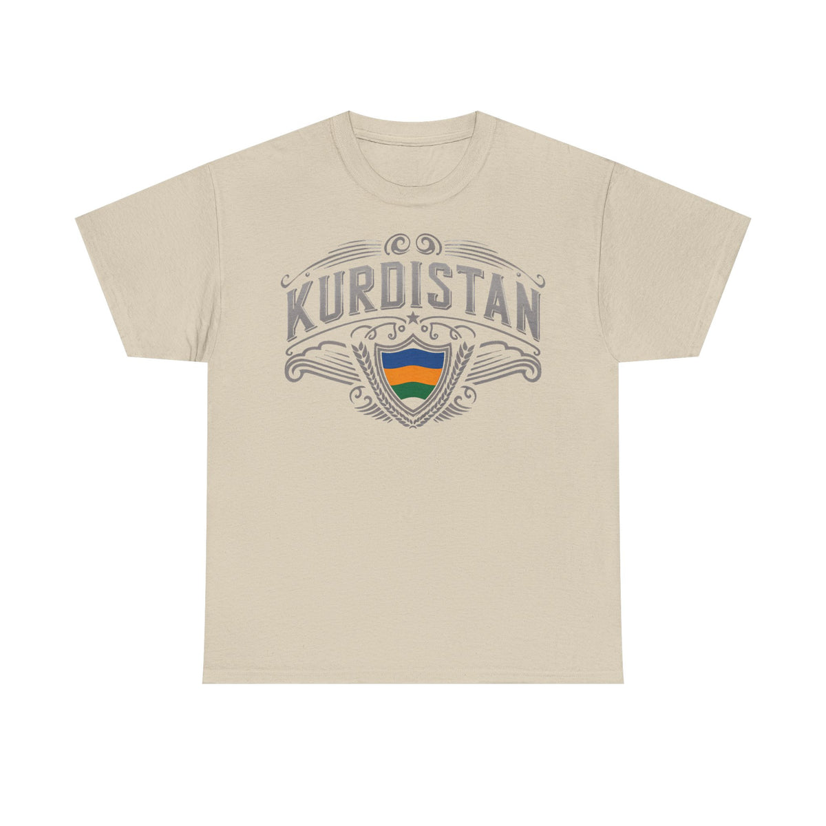 Camiseta unisex con escudo, bandera y regalo para los aficionados del Kurdistán: Azadi, patria