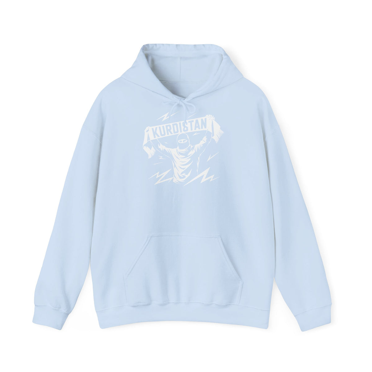 Kurdistan hooligan patria orgoglio stemma bandiera sport calcio tifoso regalo - Felpa con cappuccio unisex