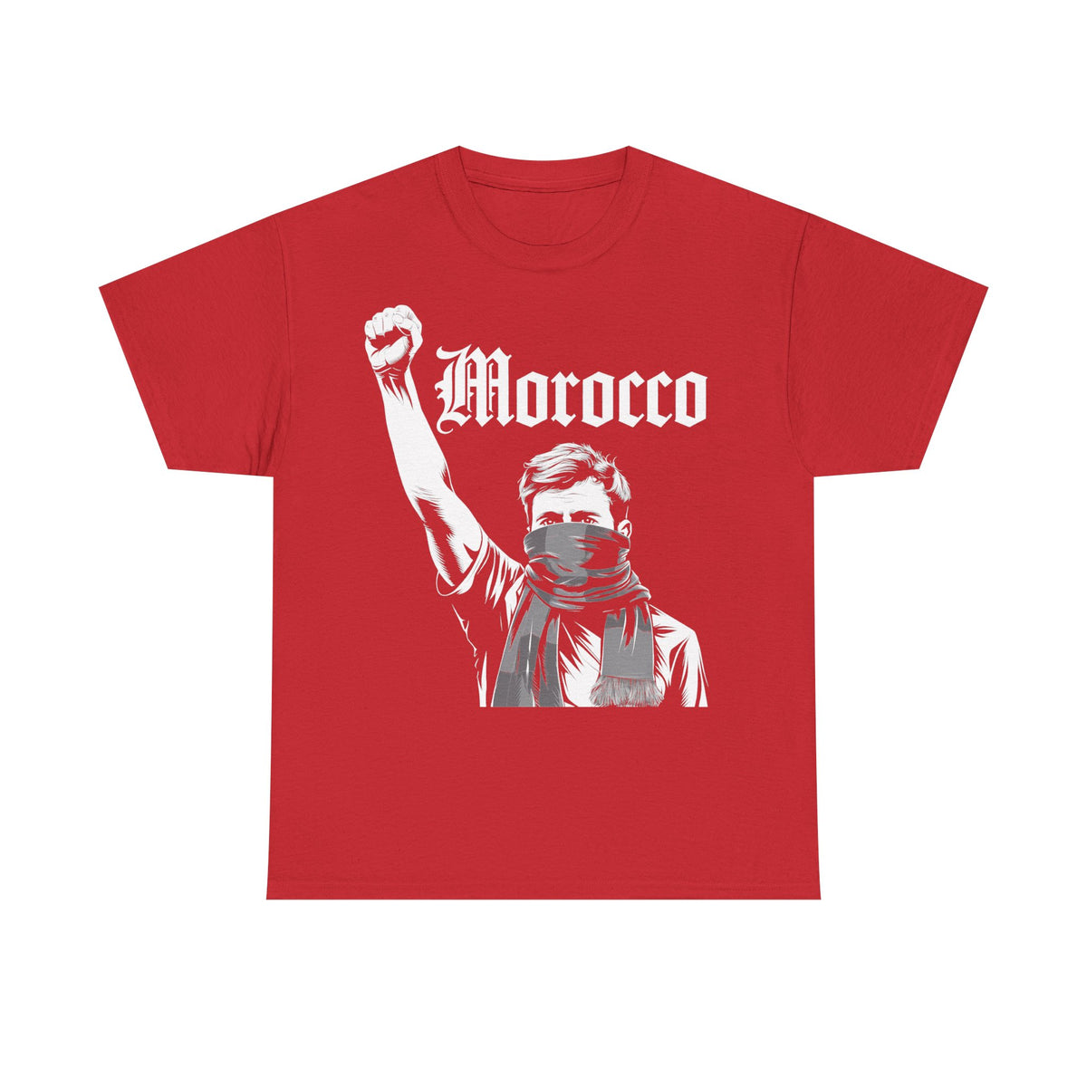 Escudo de hooligan de Marruecos Bandera de Marruecos Fútbol Aficionado Deporte Idea de regalo - Camiseta unisex