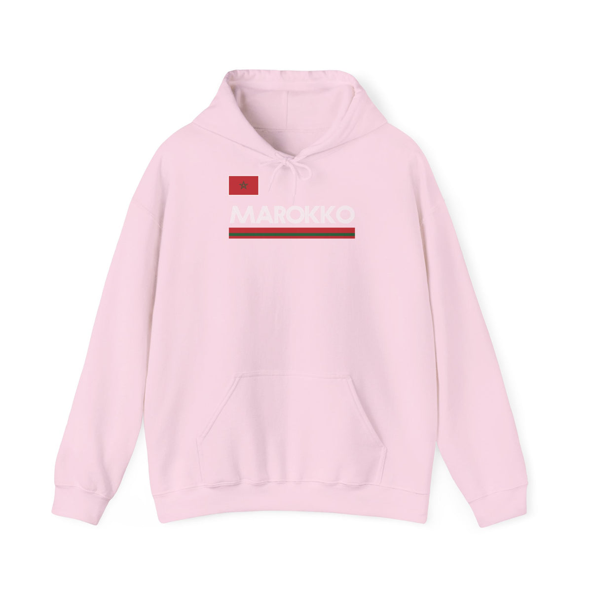 Stemma del Marocco Bandiera del Marocco Orgoglio Tifoso di calcio Sport Idea regalo - Felpa con cappuccio unisex