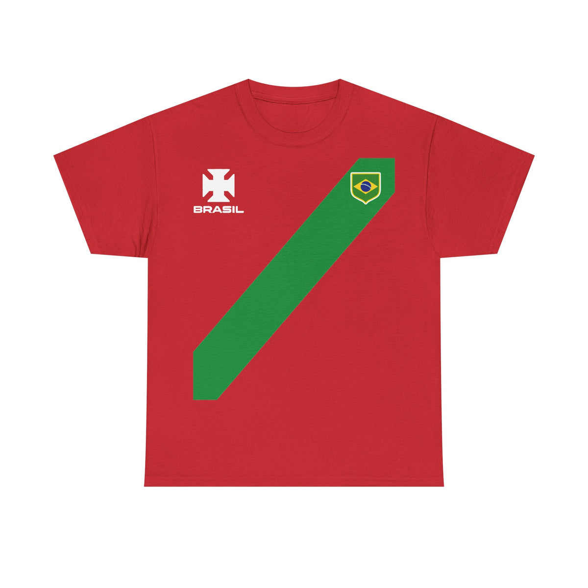 Brazil Brasilien Wappen Flagge Sport Fan Fußball Geschenkidee - Unisex T-Shirt