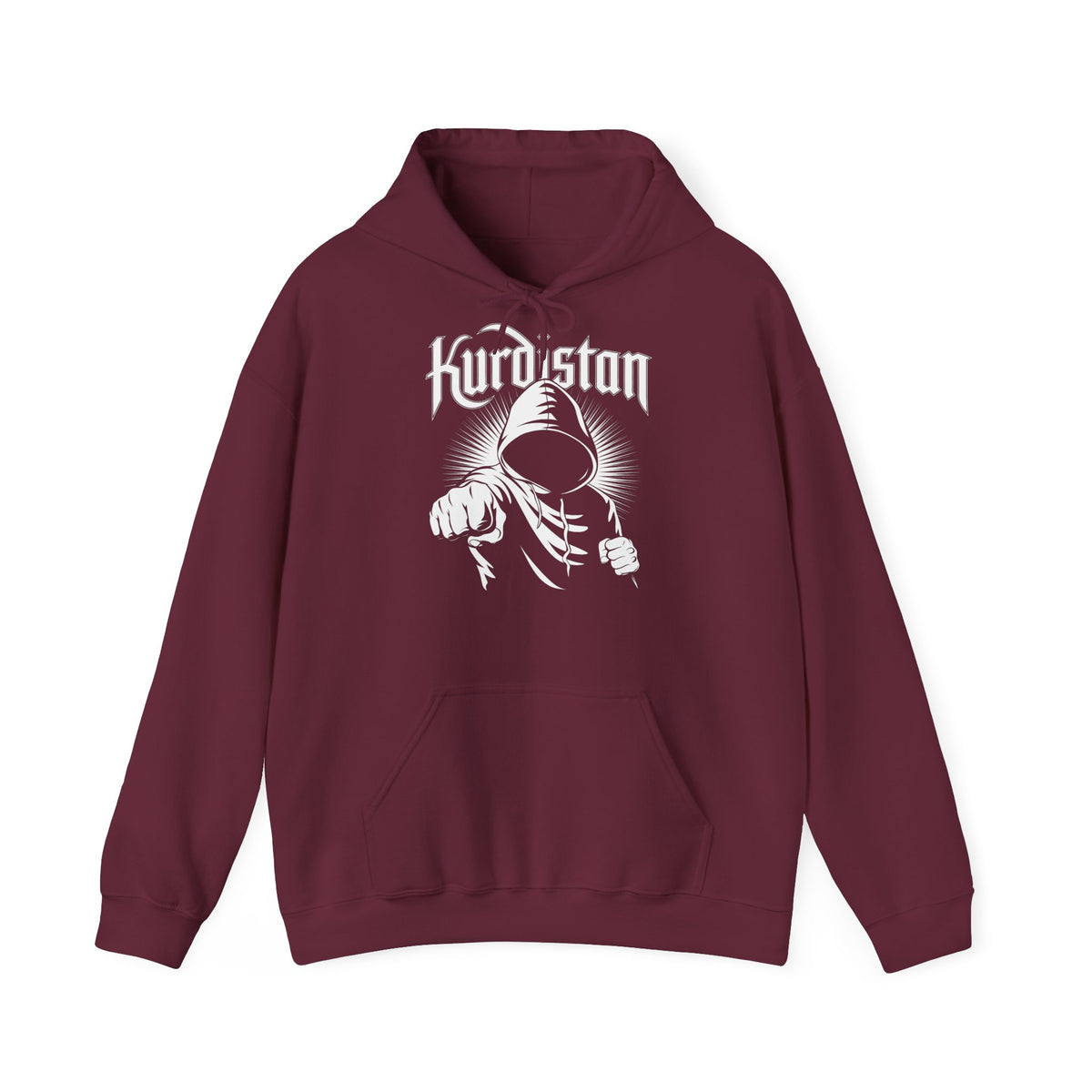 Kurdistan hooligan patria orgoglio stemma bandiera sport calcio tifoso regalo - Felpa con cappuccio unisex