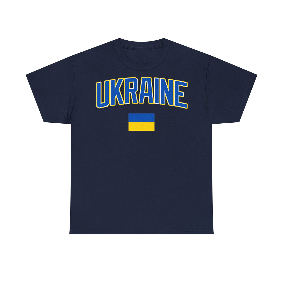 Bandera de Ucrania escudo idea de regalo afición al deporte moda vintage - Camiseta unisex