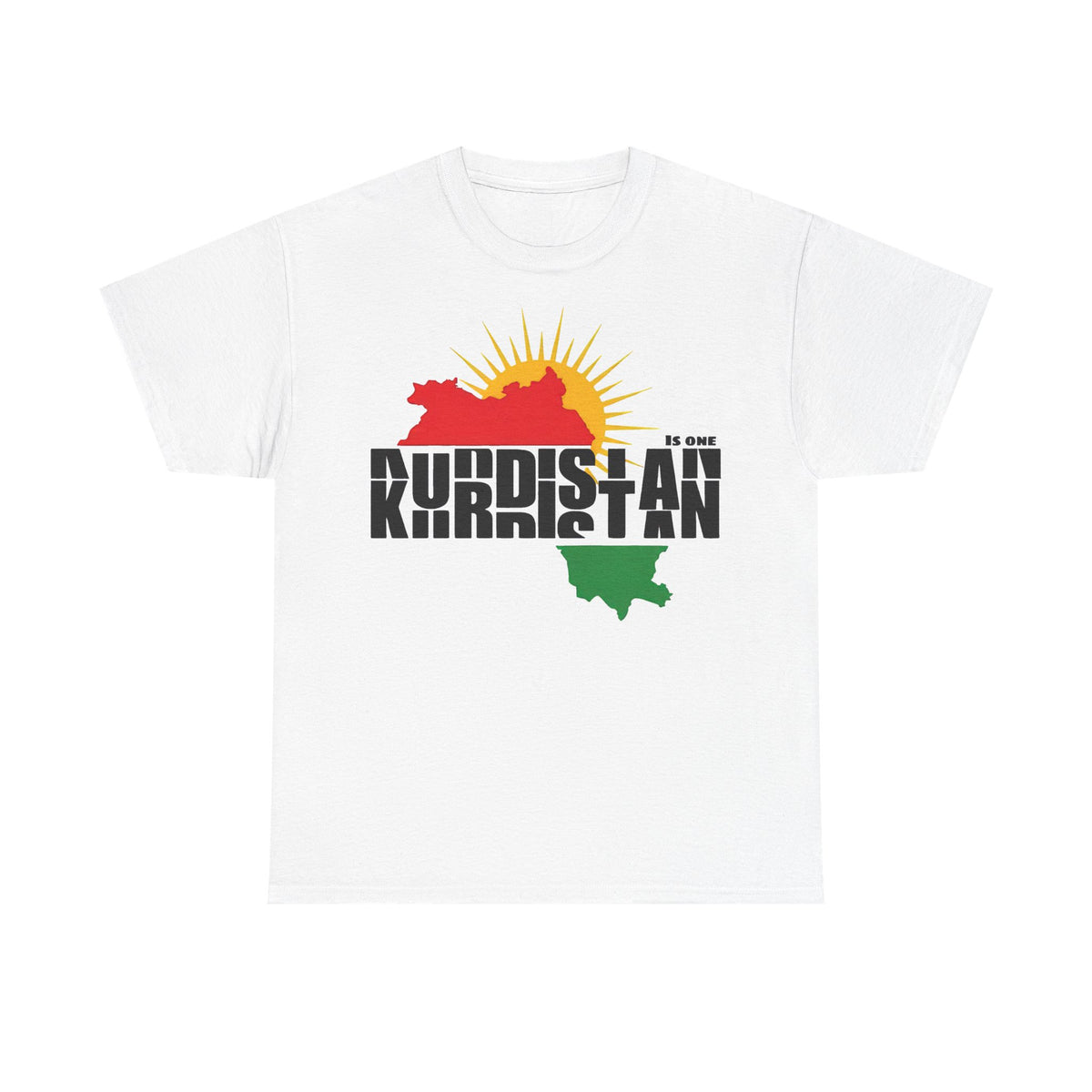 Kurdistan is ONE Flagge Heimat Newroz - Unisex T-Shirt